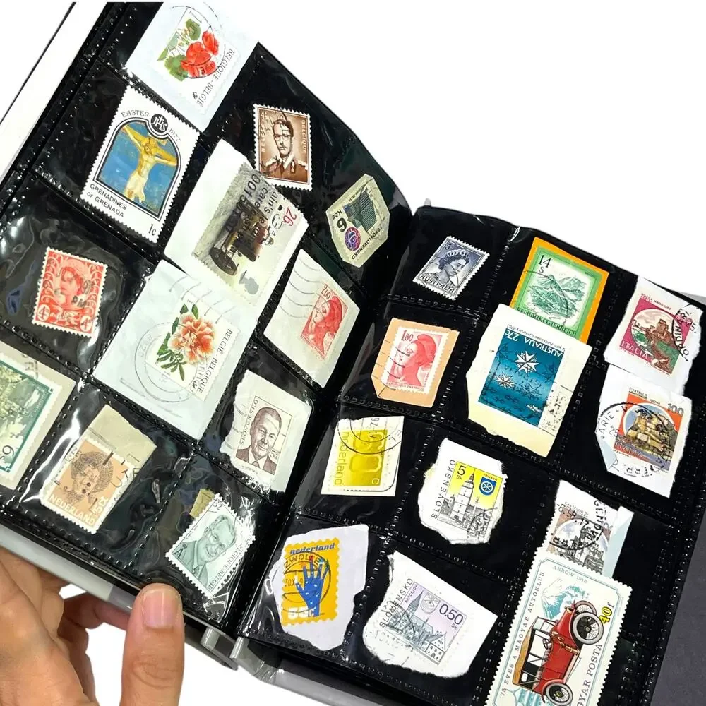 Looney Tunes USPS Stamp Collecting Album Filled + Worldwide Stamp Collection Lot